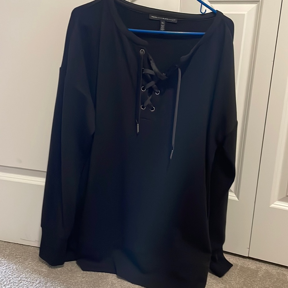 Whbm NWOT lace up tunic